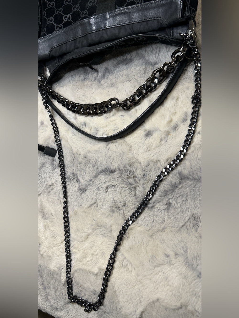 Vintage Gucci Jackie GG Monogram Shoulder Hobo with Silver Hardware - Picture 3 of 12